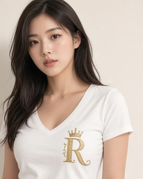 Custom V-Neck Tee