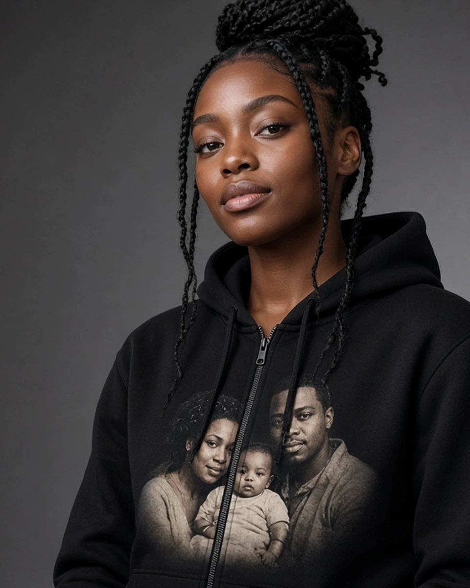 Custom Heavyweight Full-Zip Hoodie blank