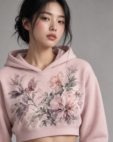Custom Women's Cropped Hoodie