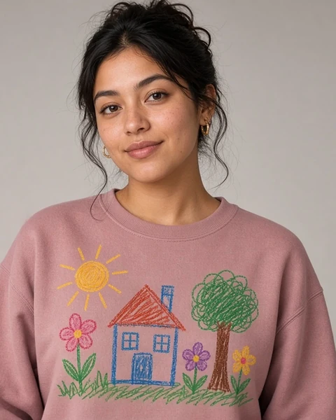 Custom Garment-Dyed Sweatshirt