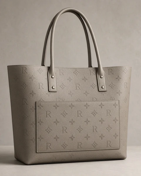 Custom Large Tote with Pocket