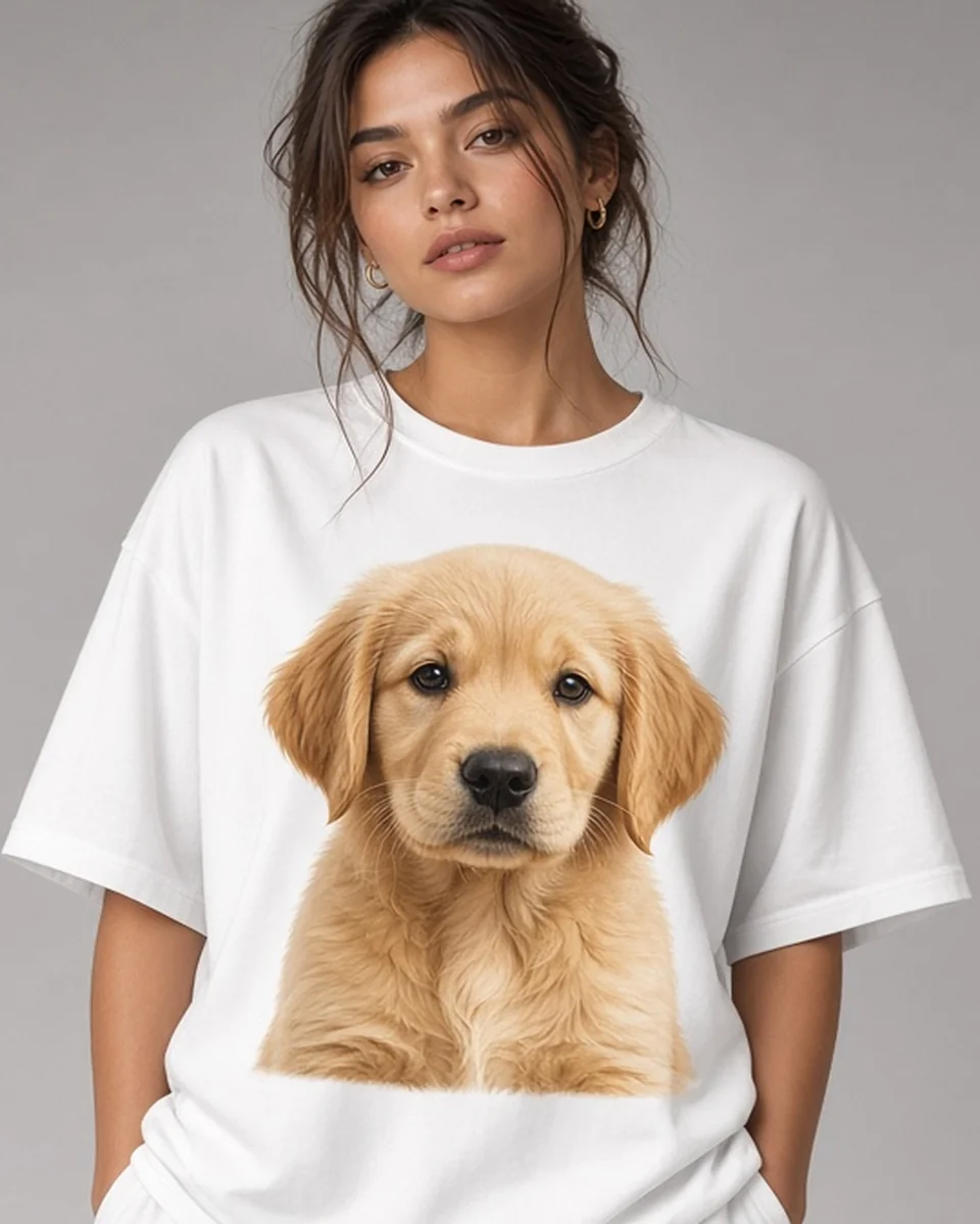 Custom Oversized Boxy Tee blank