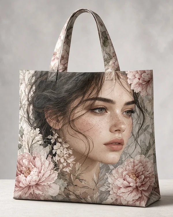 Custom All-Over Print Shopping Bag