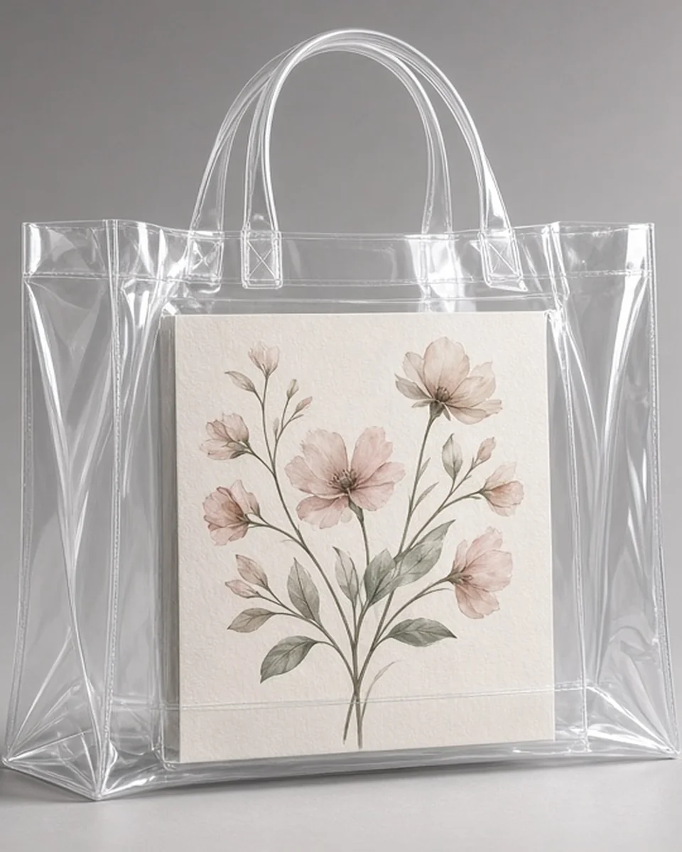 Custom Clear Tote Bag blank