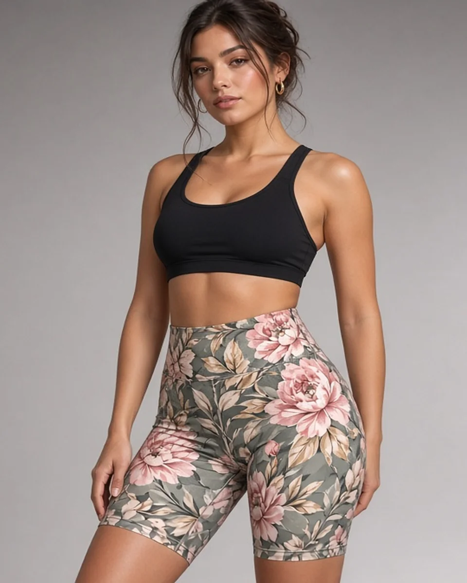 Custom All-Over Print Biker Shorts blank