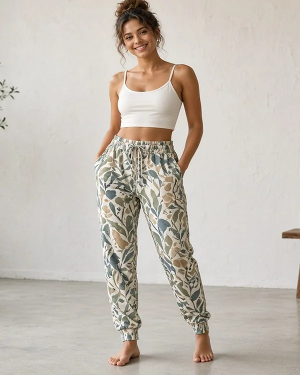 Custom All-Over Print Recycled Women’s Joggers