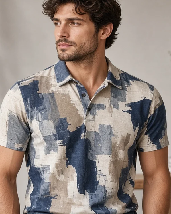Custom Men's All-Over Print Slim Fit Polo