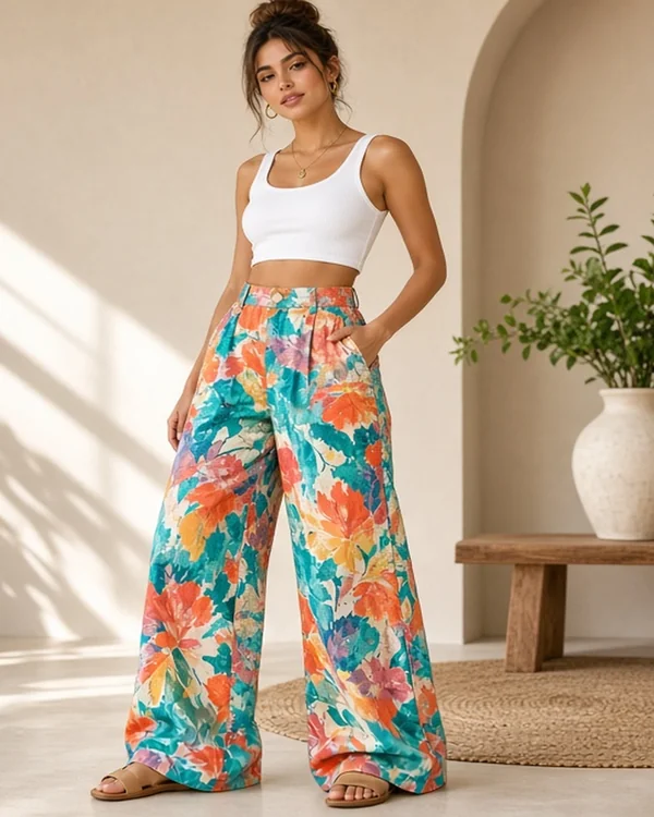 Custom All-Over Print Unisex Wide-Leg Pants