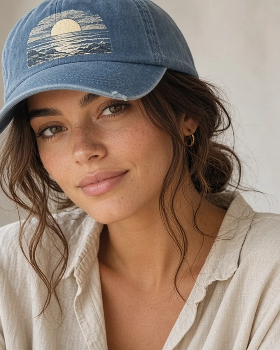 Custom Coastal Washed Cap blank