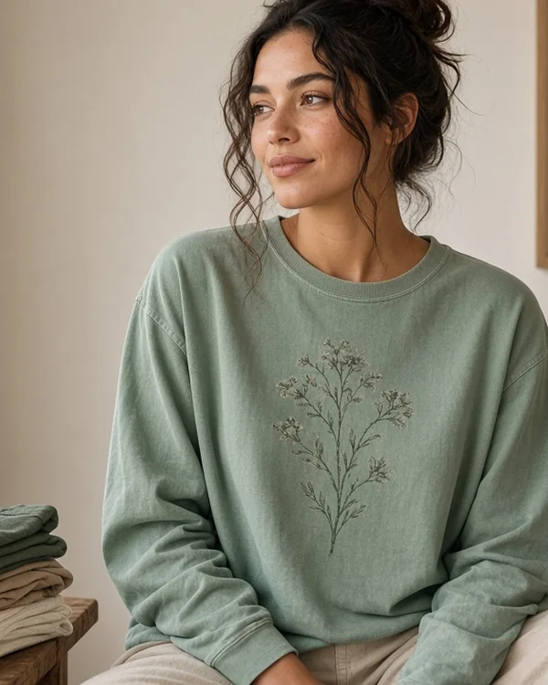 Custom Unisex Garment-Dyed Heavyweight Long Sleeve