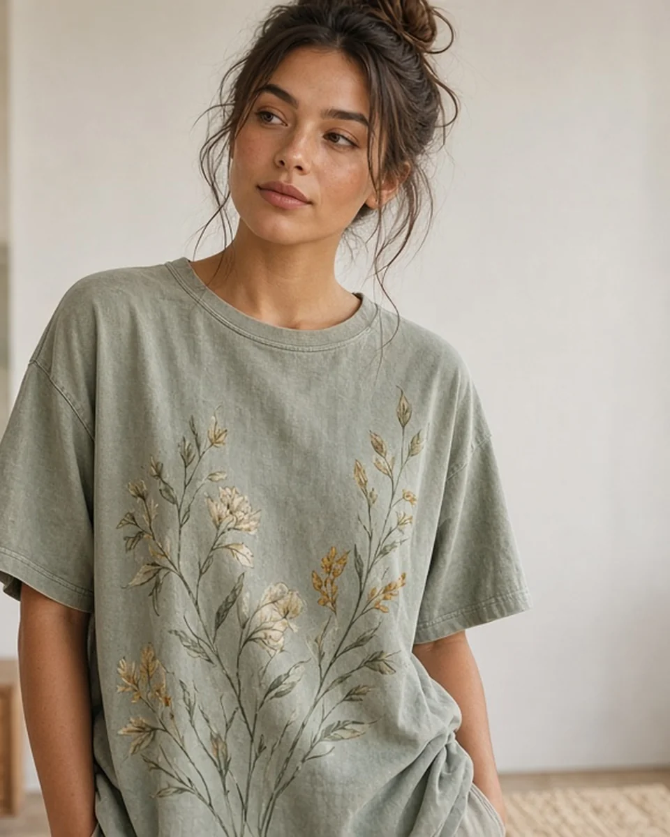 Custom Unisex Heavyweight Garment Dye Tee blank
