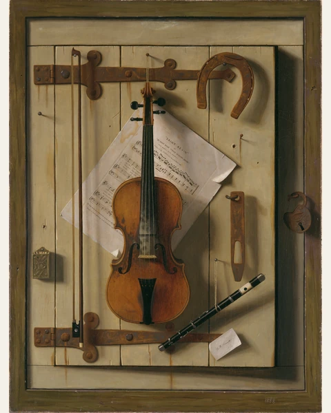 Still Life—Violin and Music Art Print