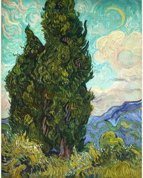 Cypresses Art Print
