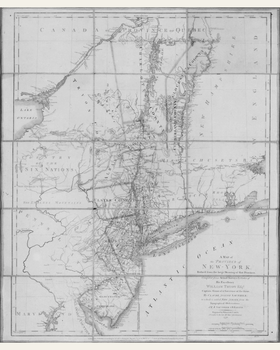 Map of the Province of New York Art Print
