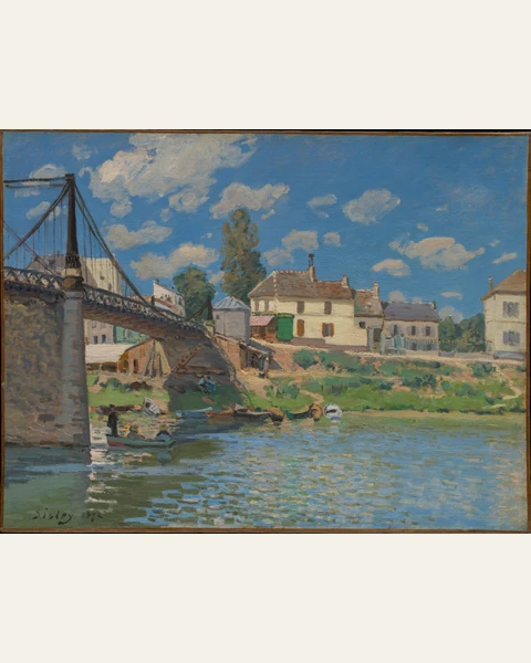 The Bridge at Villeneuve-la-Garenne Art Print