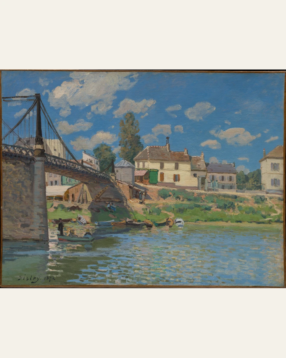 The Bridge at Villeneuve-la-Garenne Art Print