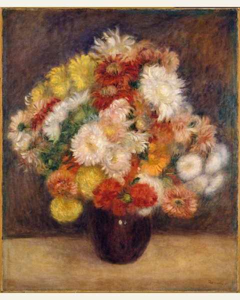 Bouquet of Chrysanthemums Art Print