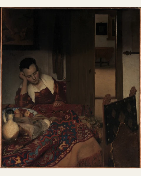 A Maid Asleep Art Print