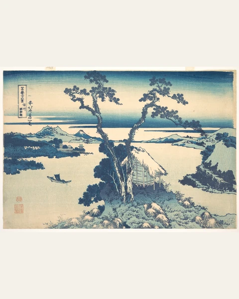 Lake Suwa in Shinano Province Art Print