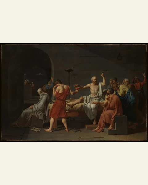 The Death of Socrates Art Print