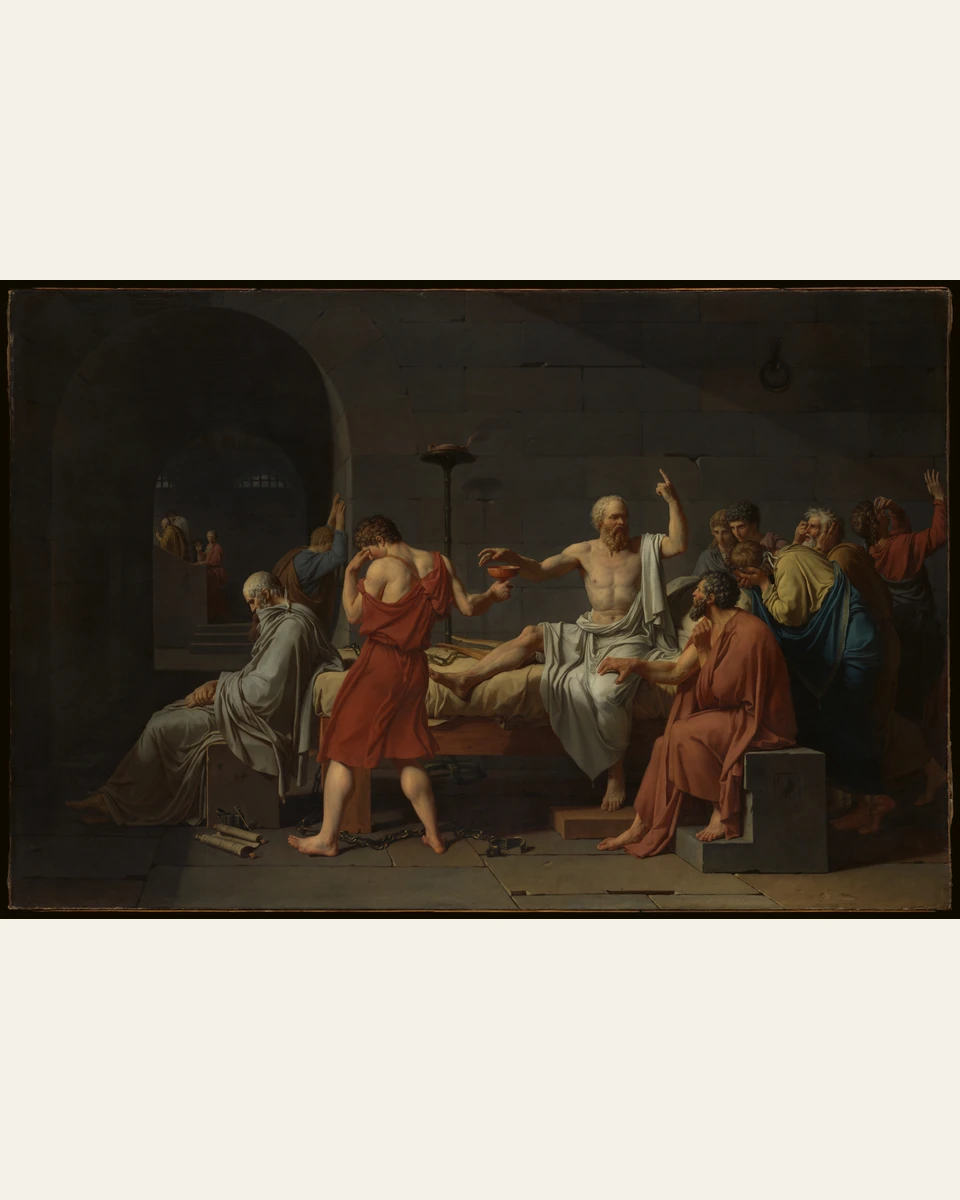 The Death of Socrates Art Print