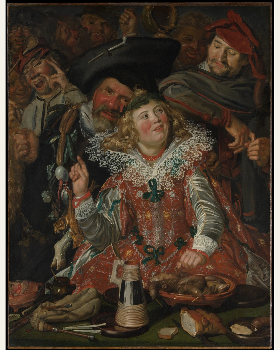 Merrymakers at Shrovetide Art Print