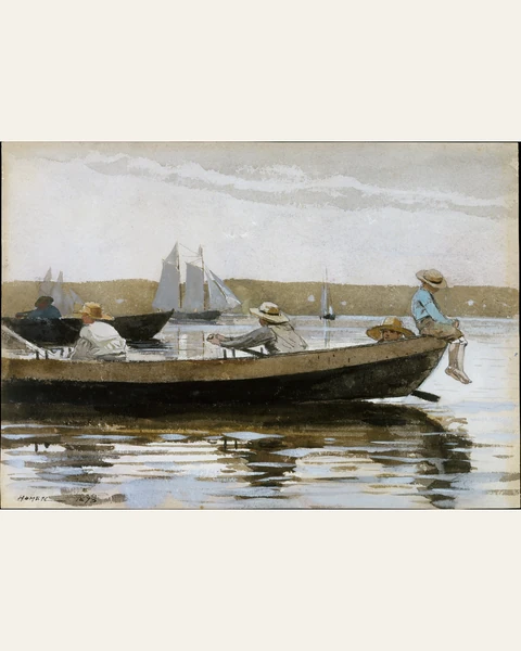Boys in a Dory Art Print
