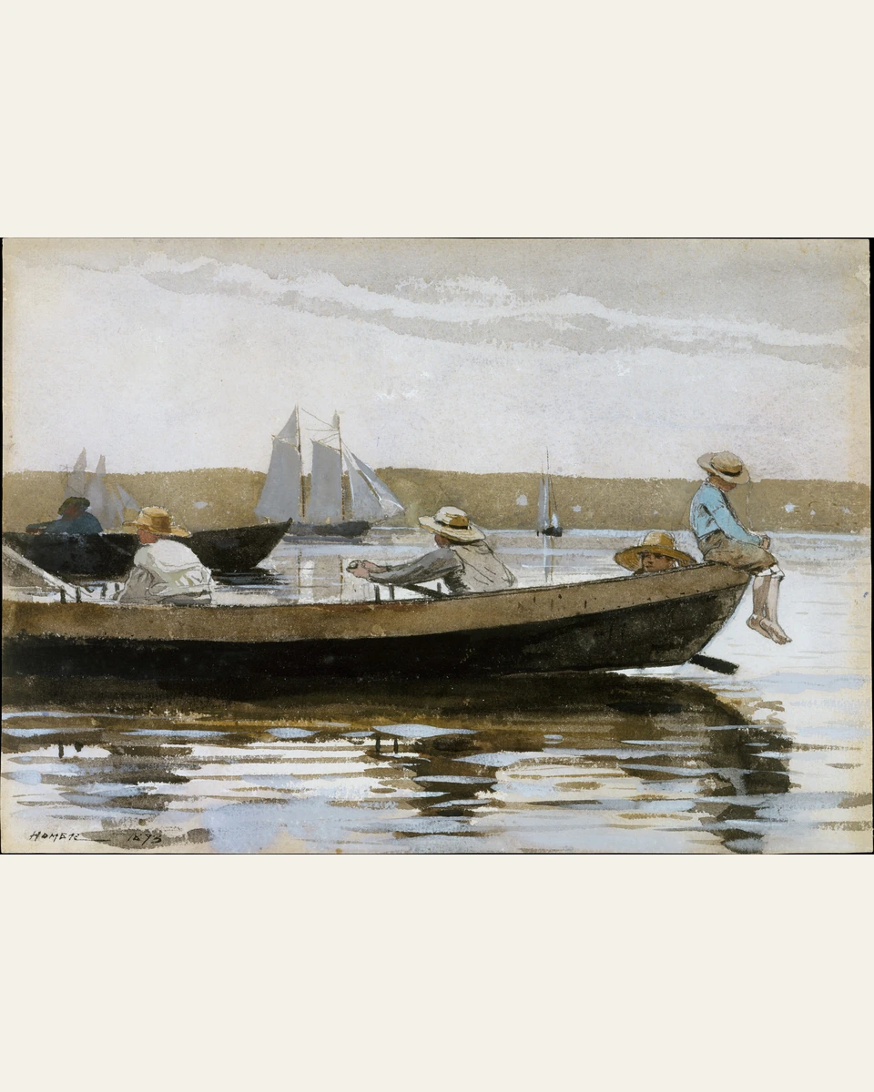 Boys in a Dory Art Print