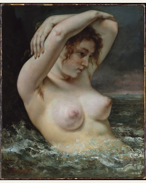 The Woman in the Waves Art Print