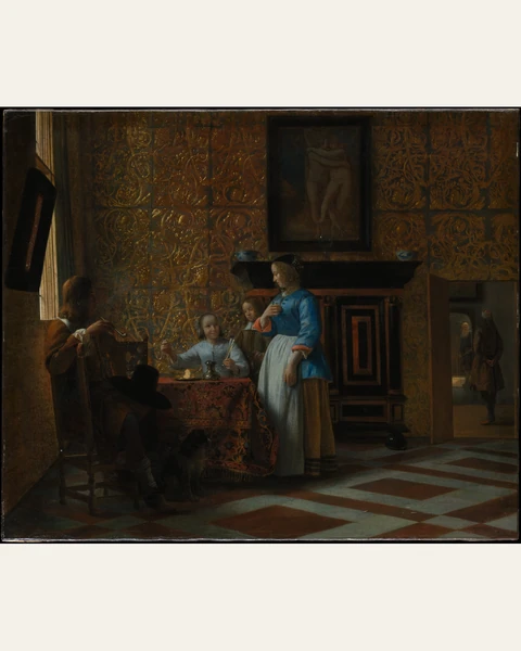 Leisure Time in an Elegant Setting Art Print