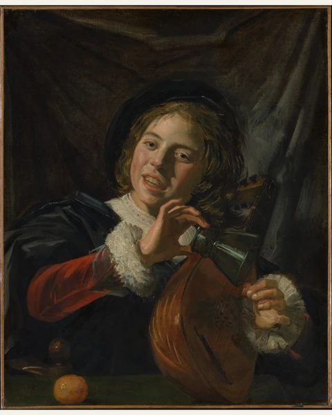 Boy with a Lute Art Print