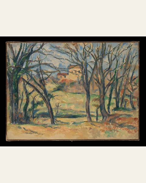 Trees and Houses Near the Jas de Bouffan Art Print