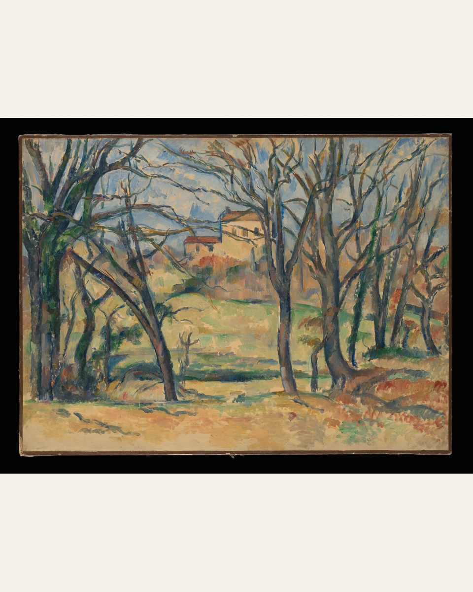 Trees and Houses Near the Jas de Bouffan Art Print