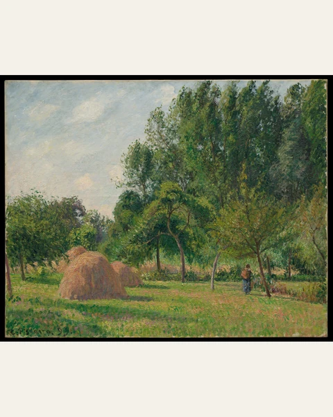 Haystacks, Morning, Éragny Art Print