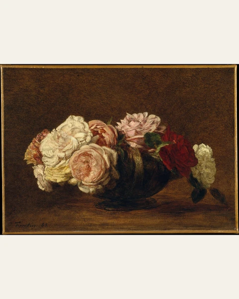 Roses in a Bowl Art Print