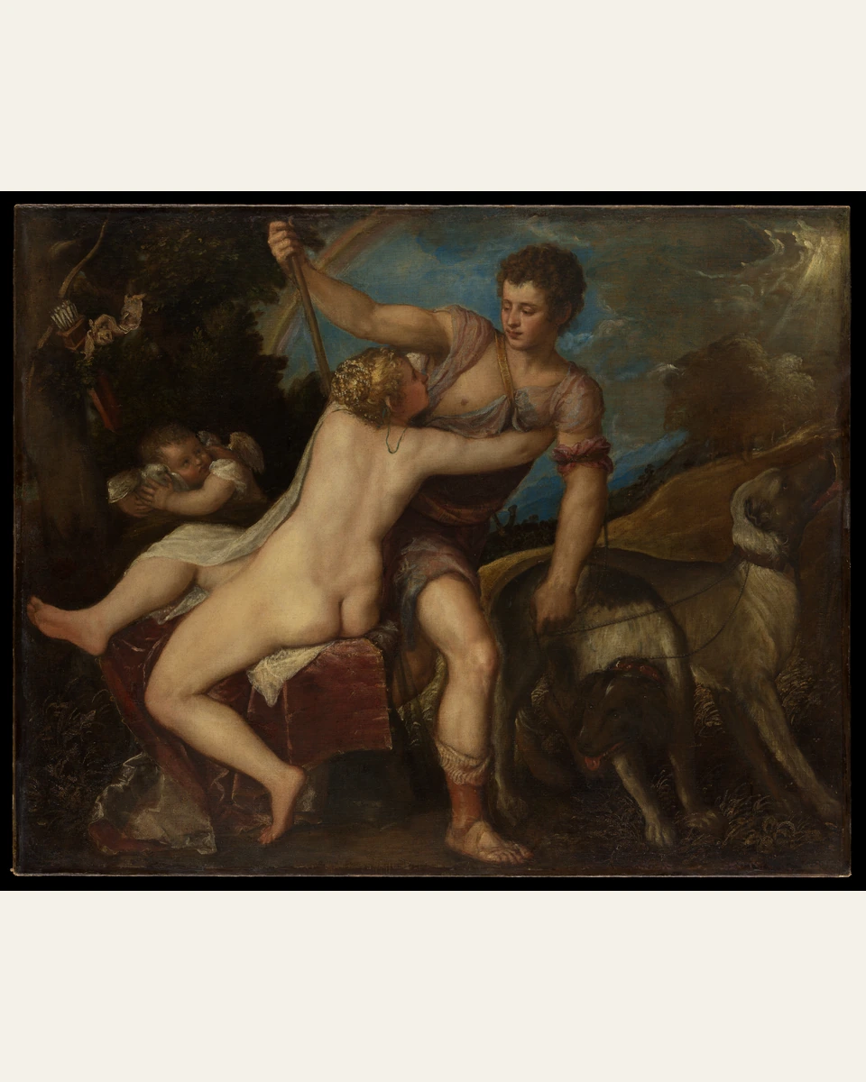 Venus and Adonis Art Print